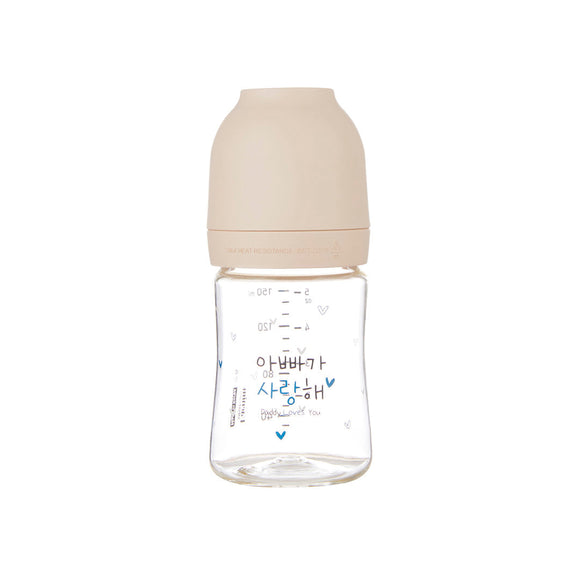 [BABY FAIR] PPSU Bottle 150ml (Beige) + 1 box teats