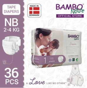 [NEW SIGNUP] - Bambo Nature Baby Diaper [Size 1 / 2-4kg]