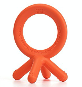 Comotomo Silicone Teether, Orange