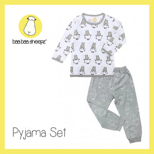 Pyjamas Set Big Sheepz White + Big Sheepz Grey