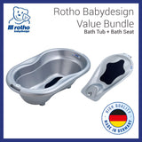 Rotho Babydesign Value Bundle A, Bath Tub + Bath Seat (6 Colors)